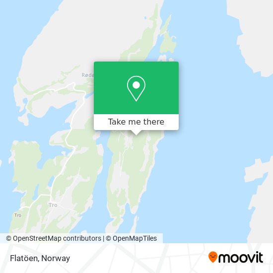 Flatöen map