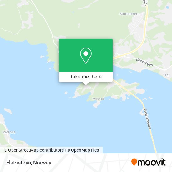 Flatsetøya map