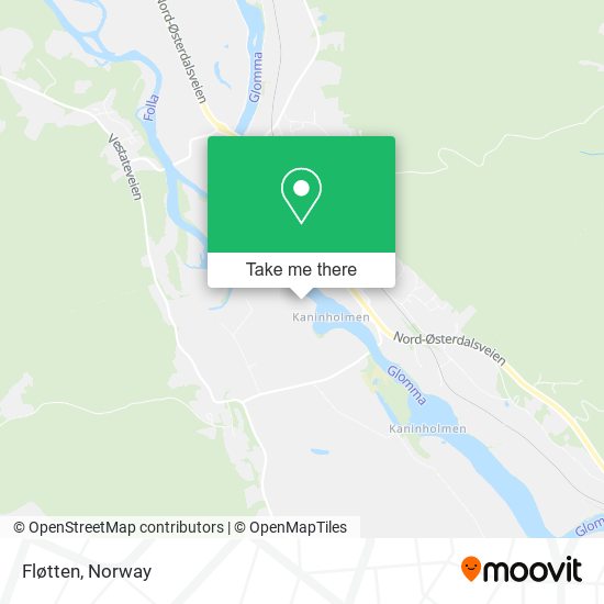 Fløtten map