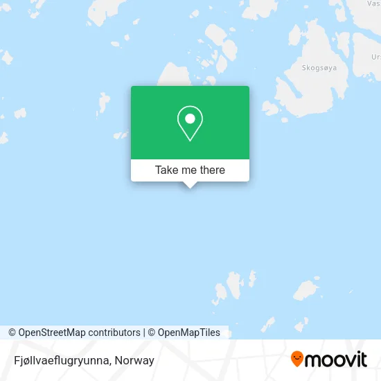 Fjøllvaeflugryunna map
