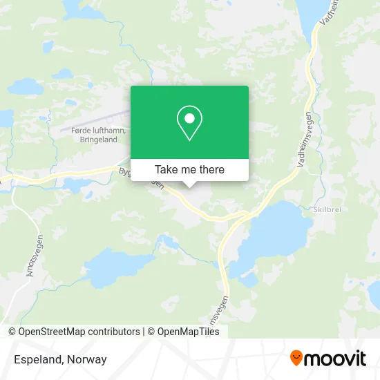 Espeland map