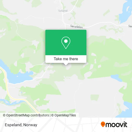 Espeland map