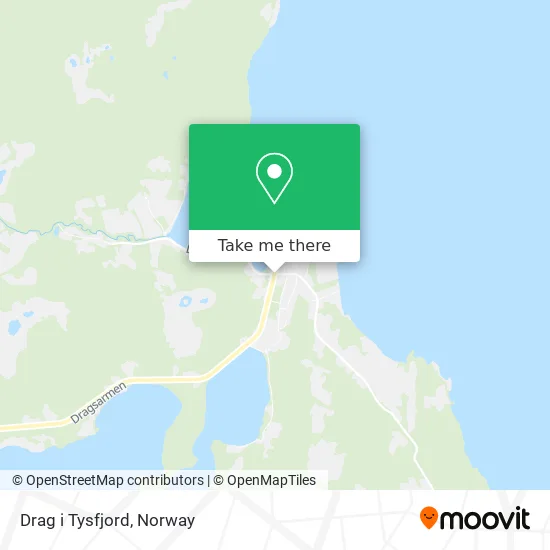 Drag i Tysfjord map
