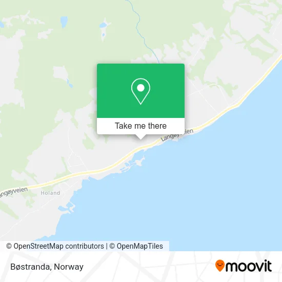 Bøstranda map