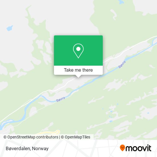 Bøverdalen map