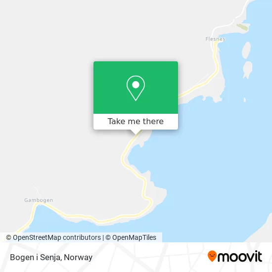 Bogen i Senja map