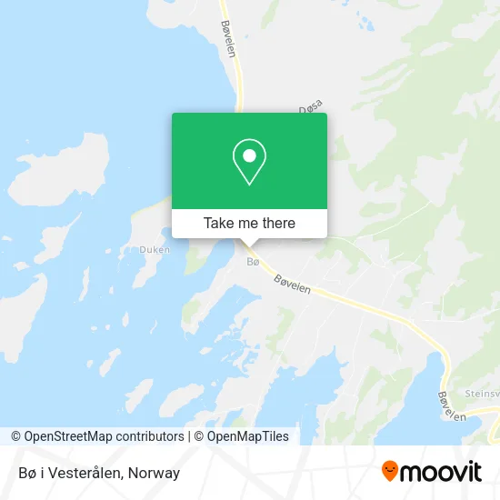 Bø i Vesterålen map