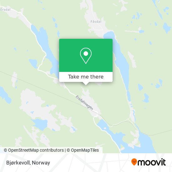 Bjørkevoll map