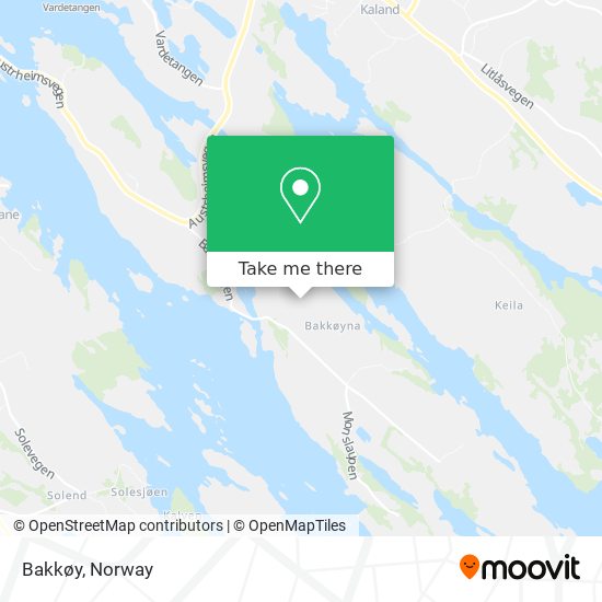 Bakkøy map