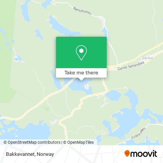 Bakkevannet map