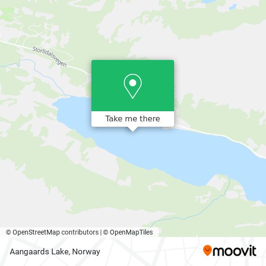 Aangaards Lake map