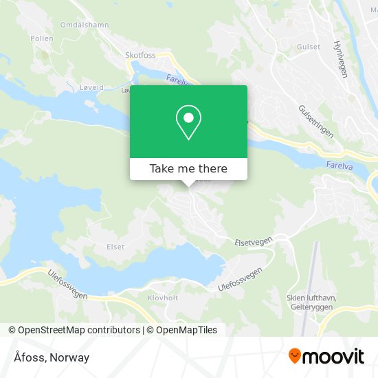 Åfoss map