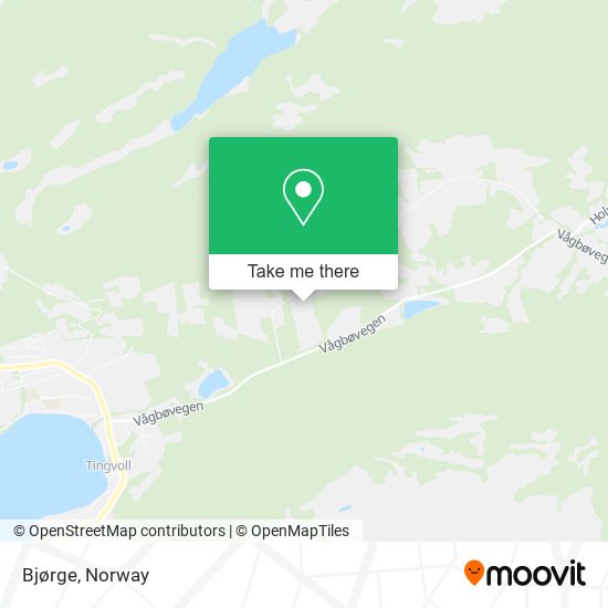 Bjørge map