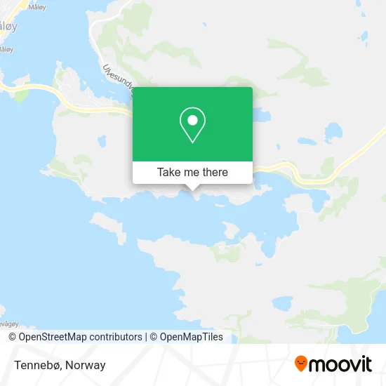 Tennebø map