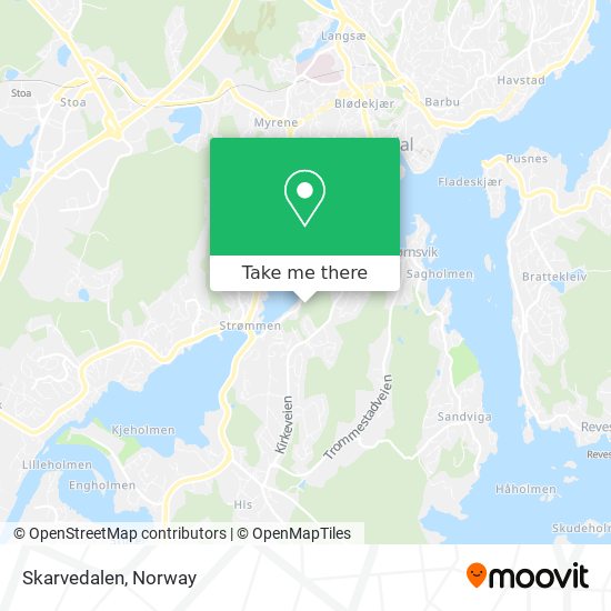 Skarvedalen map