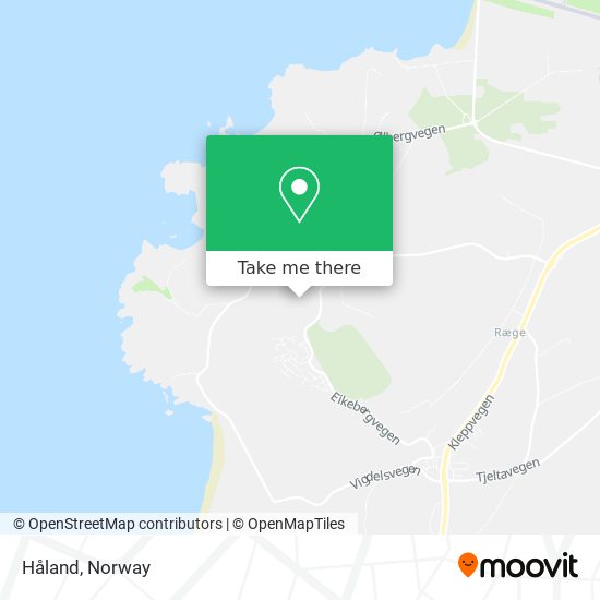 Håland map