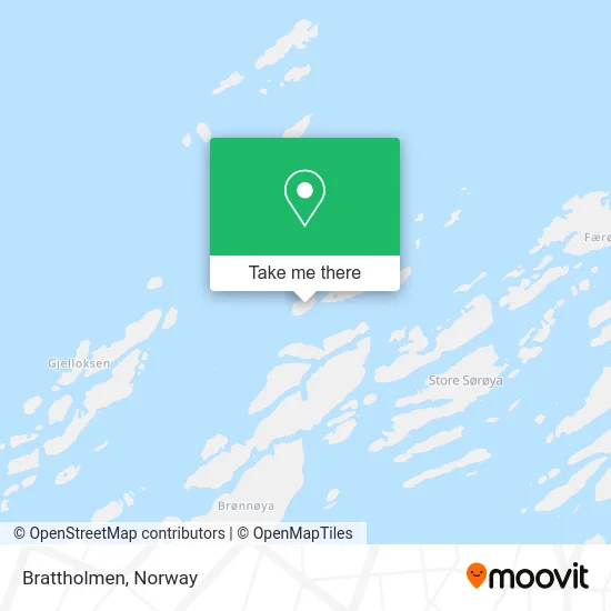 Brattholmen map