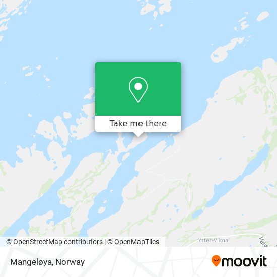 Mangeløya map
