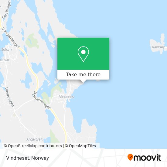 Vindneset map