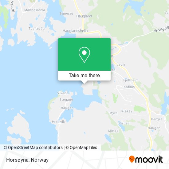 Horsøyna map