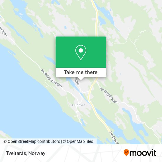 Tveitarås map