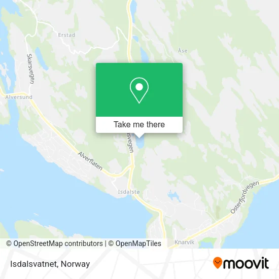 Isdalsvatnet map