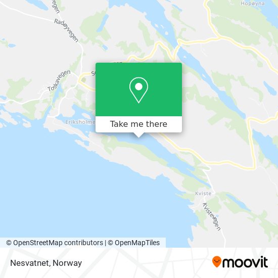 Nesvatnet map