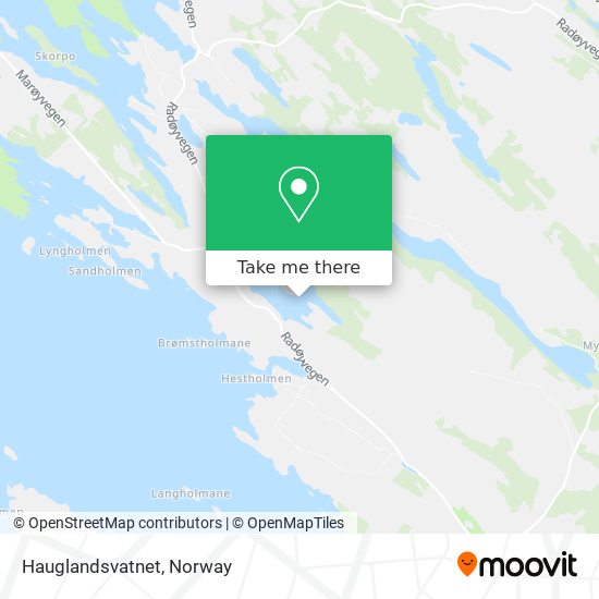 Hauglandsvatnet map