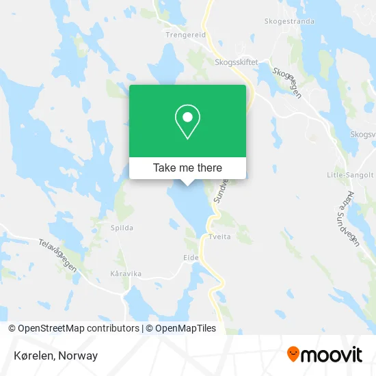 Kørelen map