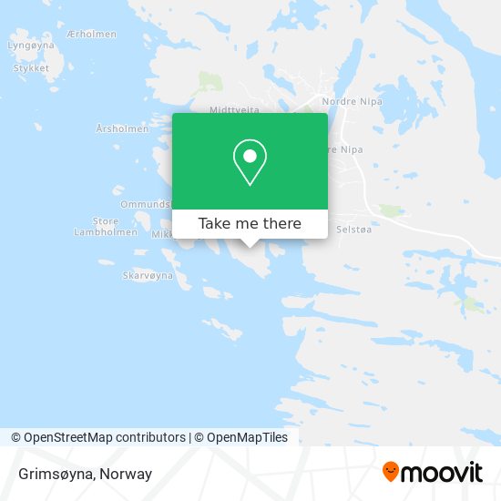 Grimsøyna map