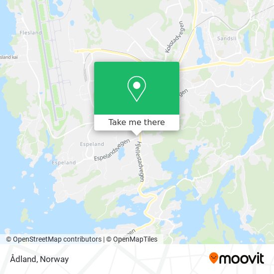 Ådland map