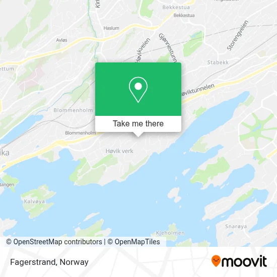 Fagerstrand map