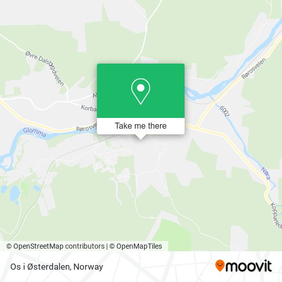 Os i Østerdalen map