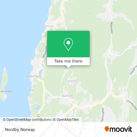 Nordby map