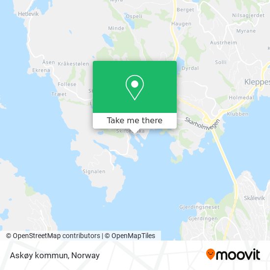 Askøy kommun map