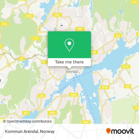 Kommun Arendal map