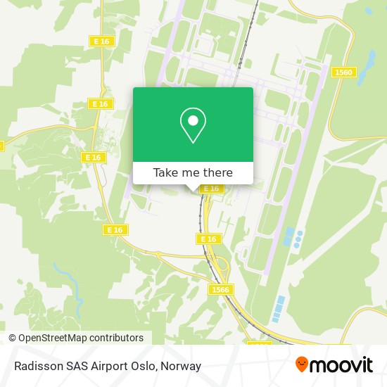 Radisson SAS Airport Oslo map