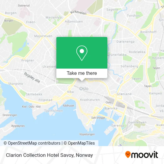Clarion Collection Hotel Savoy map