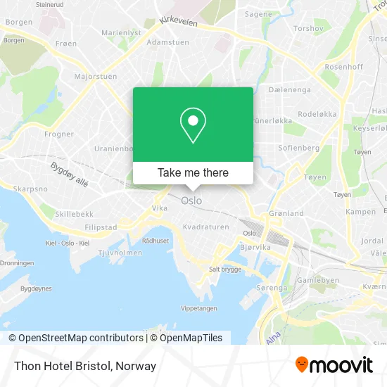 Thon Hotel Bristol map