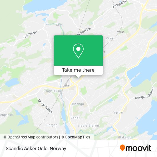 Scandic Asker Oslo map
