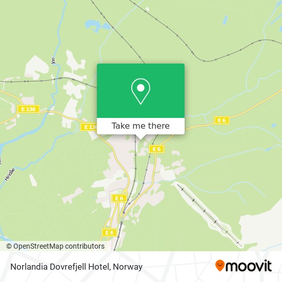 Norlandia Dovrefjell Hotel map