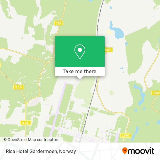 Rica Hotel Gardermoen map