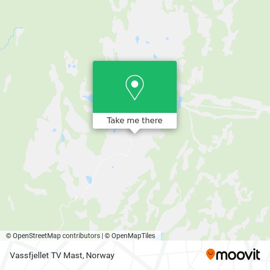 Vassfjellet TV Mast map