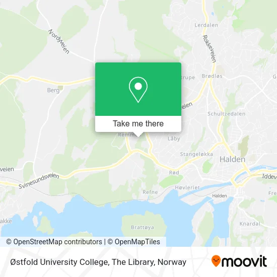 Østfold University College, The Library map
