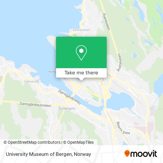 University Museum of Bergen map