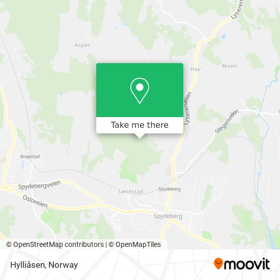 Hylliåsen map