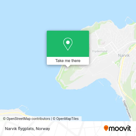 Narvik flygplats map