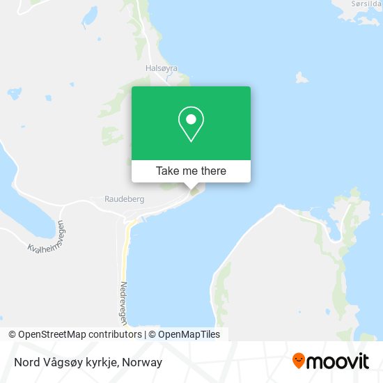 Nord Vågsøy kyrkje map