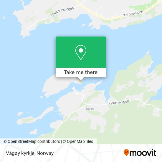 Vågøy kyrkje map