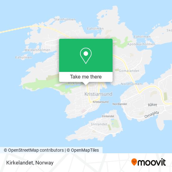 Kirkelandet map